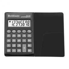 Купить Калькулятор карманный Brilliant BS-200, 8 разрядов оптом и в розницу в магазине Скрепка. Доставка по Виннице и Украине.