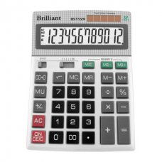 Купить Калькулятор Brilliant BS-7722M, 12 разрядов оптом и в розницу в магазине Скрепка. Доставка по Виннице и Украине.