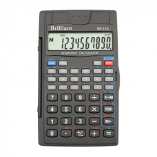 Купить Калькулятор инженерный Brilliant BS-110, 8+2 разрядов, 56 функций оптом и в розницу в магазине Скрепка. Доставка по Виннице и Украине.