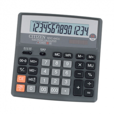 Купить Калькулятор Citizen SDC-640 14 разрядов оптом и в розницу в магазине Скрепка. Доставка по Виннице и Украине.