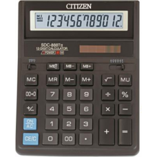 Купить Калькулятор Citizen SDC-888T, 12 разрядов оптом и в розницу в магазине Скрепка. Доставка по Виннице и Украине.