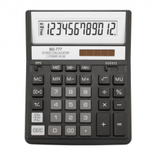 Купить Калькулятор Brilliant BS-777ВК, 12 разрядов, черный оптом и в розницу в магазине Скрепка. Доставка по Виннице и Украине.