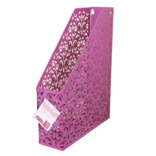 Купить Лоток вертикальный “BAROCCO” BUROMAX, металлический, розовый оптом и в розницу в магазине Скрепка. Доставка по Виннице и Украине.