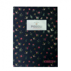 Записная книжка PICCOLI, А5, 80 л., клетка, интегральная обложка, темно-синяя (BM.24522101-03)