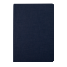 Блокнот деловой COLOR TUNES, А5, 96 л., клетка, т-синий, иск.кожа (BM.295100-02)