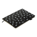 Блокнот деловой RELAX, А5, 96 л., клетка, черный, иск.кожа (BM.295101-01)