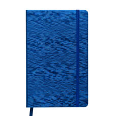 Блокнот деловой INGOT, 125x195 мм, 80 л., клетка, иск. кожа, синий (BM.29912103-02)