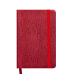 Блокнот деловой INGOT, 95x140 мм, 80 л., клетка, красный, иск. кожа (BM.29012103-05)