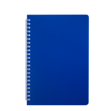 Тетрадь для записей BRIGHT, L2U, В5, 60 л., клетка, синяя, пласт.обложка (BM.24554155-02)