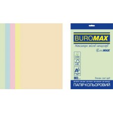 Набір кольорого паперу PASTEL, EUROMAX, 5 кол., 50 арк., А4, 80 г/м² (BM.2721250E-99)