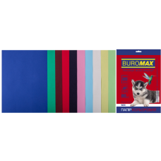 Набір кольорового паперу DARK+PASTEL, 10 кол., 20 арк., А4, 80 г/м² (BM.27211120-99)