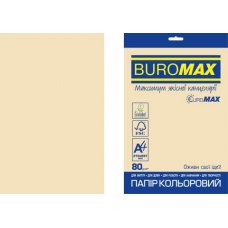 Папір кольоровий PASTEL, EUROMAX, крем., 20 арк., А4, 80 г/м² (BM.2721220E-49)