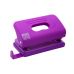 Діркопробивач пластиковий, RUBBER TOUCH, до 10 арк., 120х58х59 мм, фіолетовий (BM.4016-07)