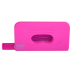 Діркопробивач пластиковий, RUBBER TOUCH, до 10 арк., 120х58х59 мм, рожевий (BM.4016-10)