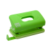 Дырокол пластиковый, RUBBER TOUCH, до 10 л., 120х58х59 мм, светло-зеленый (BM.4016-15)