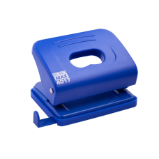 Діркопробивач пластиковий, до 16 аркушів, 120x82x53мм, синій (BM.4017-02)