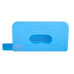 Діркопробивач пластиковий, RUBBER TOUCH, до 10 арк., 120х58х59 мм, блакитний (BM.4016-14)