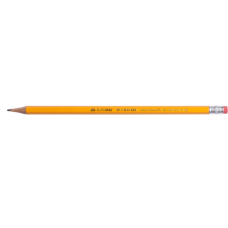 Карандаш графитовый, JOBMAX, НВ, с ластиком, желтый корпус, туба 144 шт. (BM.8515)