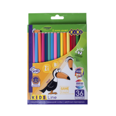 Кольорові олівці, 36 кольорів, KIDS Line (ZB.2417)