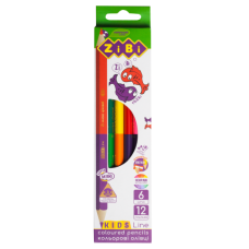 Кольорові олівці Double, 6 шт. (12 кольорів), KIDS Line (ZB.2462)
