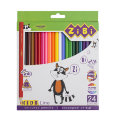Кольорові олівці, 24 кольорів, KIDS Line (ZB.2416)