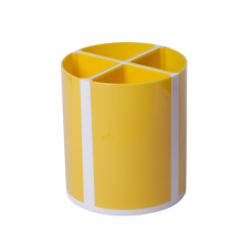 Подставка для пишущих принадлежностей ТВИСТЕР желтая, 4 отделения, KIDS Line (ZB.3003-08)