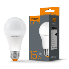 Лампа LED, 15W, E27, 3000K, 220V, VIDEX  (VL-A65e-15273)
