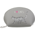 Пенал CAT LOVER, 21x12x8 см, серый (декор: глиттерный кот) (ZB.702204)