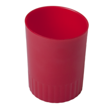 Стакан пластиковый для письменных принадлежностей, JOBMAX, красный (BM.6351-05)