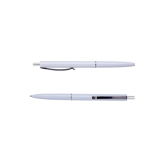 Ручка шарик.автомат.COLOR, L2U, 1 мм, белый корпус, синие чернила (BM.8239-12)