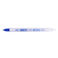 Ручка-корректор капілярная TWIN, 0,5 мм/3,0 мм, синие чернила (BM.8303-01)