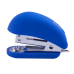 Степлер пластиковый МИНИ, RUBBER TOUCH, 12 л., (скобы №24; 26), 66x30x46 мм, синий (BM.4234-02)