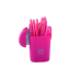 Степлер пластиковый МИНИ, RUBBER TOUCH, 12 л., (скобы №24; 26), 66x30x46 мм, розовый (BM.4234-10)