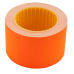 Ценник 35x25 мм (240 шт, 6 м), прямоугольный, внешняя намотка, оранжевый (BM.282105-11)