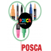 Маркер POSCA 0.9-1.3мм, пишет серебряным (PC-3M.Silver)