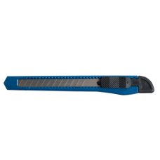 Нож канцелярский, JOBMAX, 9 мм, пластиковый корпус, синий (BM.4635)