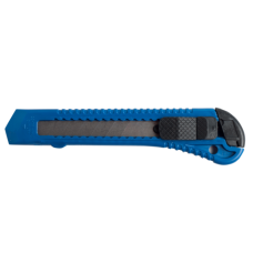 Нож канцелярский, JOBMAX, 18 мм, пластиковый корпус, синий (BM.4650)