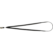 Шнурок для бейджа з металевим кліпом, чорний (BM.5427)