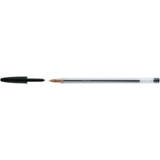 Ручка "Cristal" чорна 0,32 мм, зі штрих-кодом на штуку (bc847897)