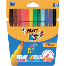 Фломастери "Kids Visa 880", 12 кольорів (bc888695)