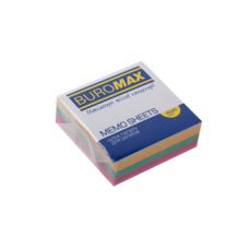 Папір для нотаток кольор. BUROMAX 8*8*3см, до 400арк. не скл. ДЕКОР 2273, /BM.2273/