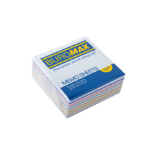 Папір для нотаток кольор. BUROMAX 8*8*3см 400арк. не скл. ЗЕБРА 2253, /BM.2253/