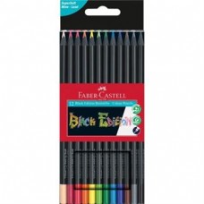 Олівці кольорові 12кол. Faber-Castell 116412 трикутні, чорне дерево /116412/