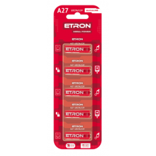 Батарейка ETRON A27 LR27A 12V Mega Power 5шт/упак. (ціна за шт)