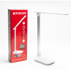 Світильник настільн. ETRON 1-EDL-425 8W світлодіодний, White-silver 