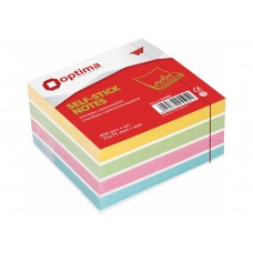 Стікери OPTIMA 75*75 400арк. 25505 4 кольор. пастел. /O25505/