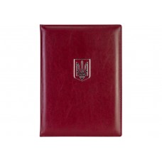 Папка сувенірна "Герб" (тризуб) OPTIMA 36047-18 Nebraska, бордова (срібло) /O36047-18/