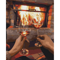 Картина-розмальовка по номерах ZiBi ART Line 64043 "Вечір для двох" (полотно 40*50см, фарби, пензлики) /ZB.64043/