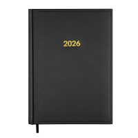 Щоденник датований 2026 BUROMAX А5 BASE 2108-01 чорний /BM.2108-01/