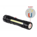 Ліхтарик T6-26 (Т6+COB, zoom, micro USB, АКБ*18650)